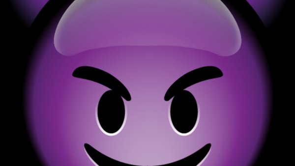 Эмодзи фиолетовый демон