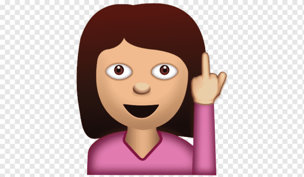 ЭМОДЖИ девушка с рукой