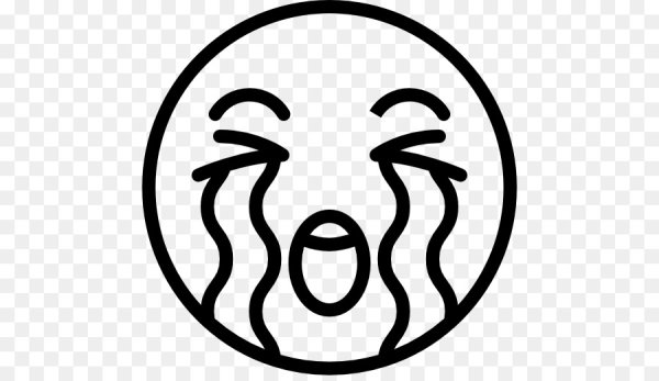 Плачущий Смайл чб