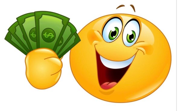 Смайлики с деньгами картинки