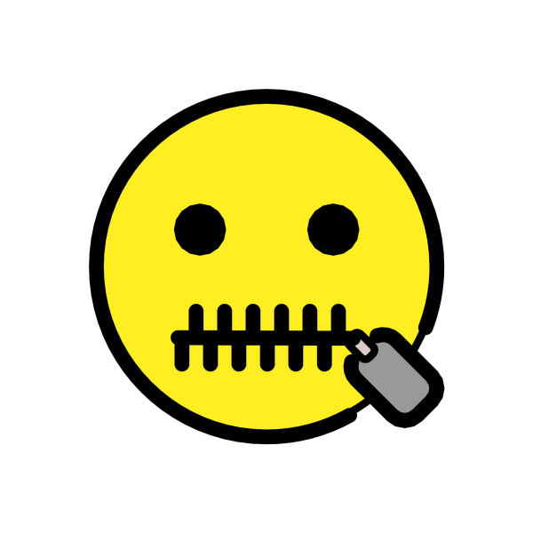 Смайл рот на замок