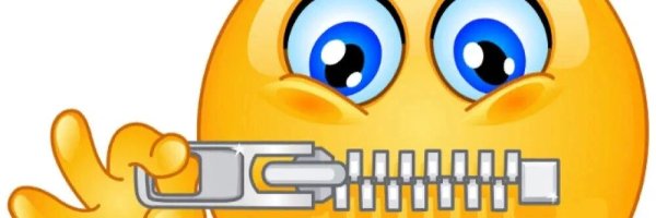 Смайлик рот на замке