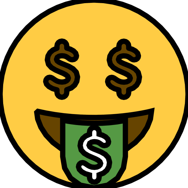 Смайлы эмодзи деньги