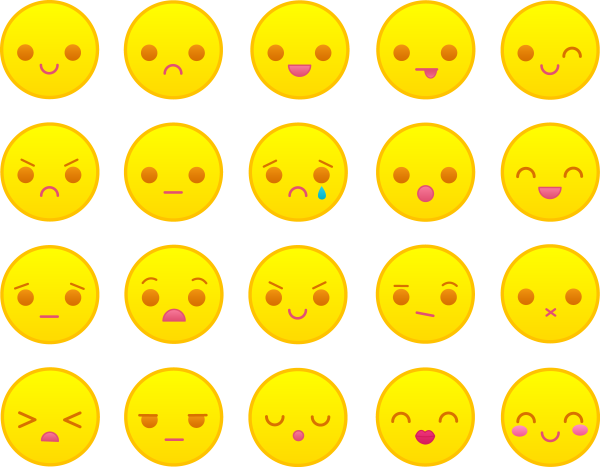 Набор смайликов настроение