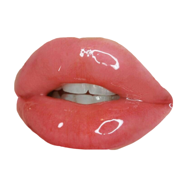 Губы на белом фоне