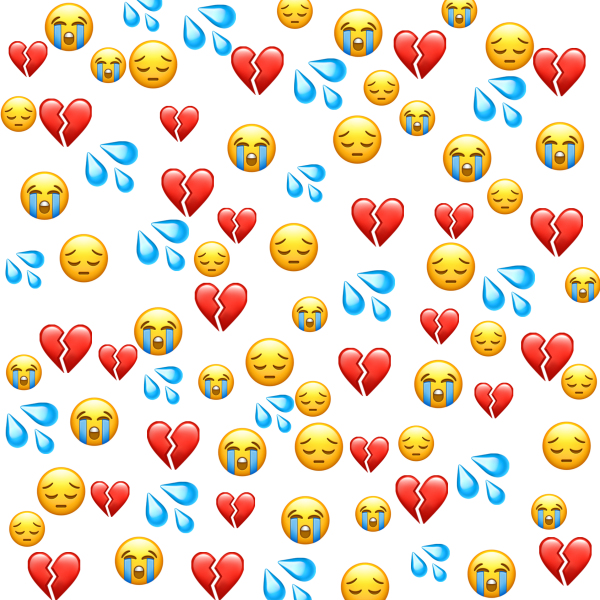 Смайлик сердечко на прозрачном фоне для фотошопа