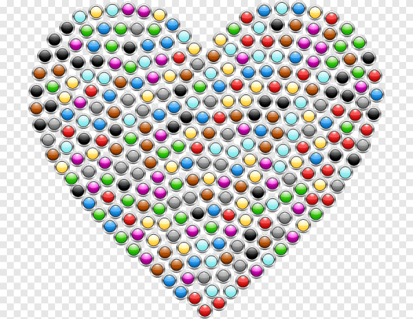 Сердечко из смайликов красивое