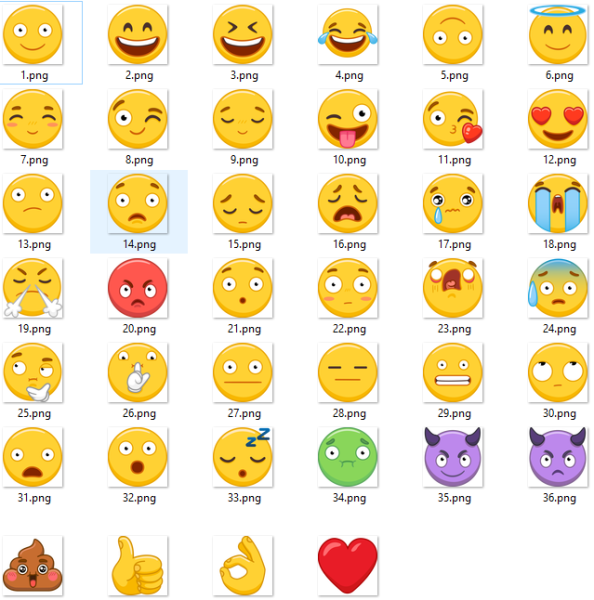 Название смайликов