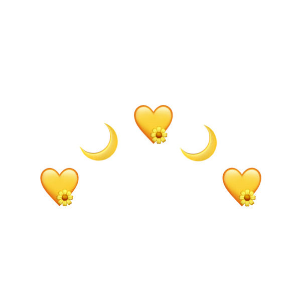 Жёлтые сердечки над головой