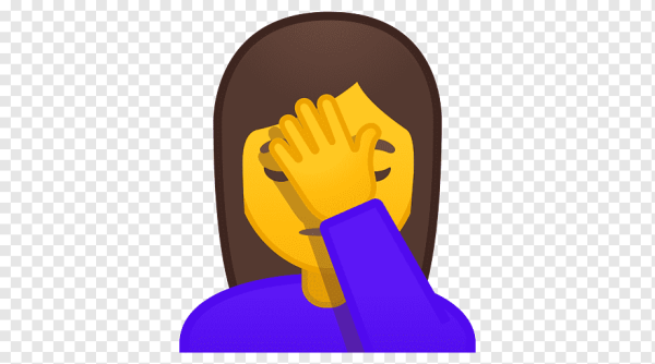 Смайлик бьет себя в лоб