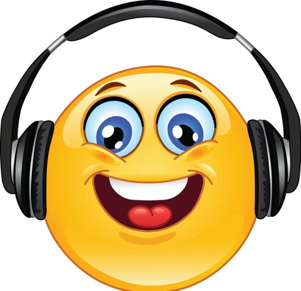 Смайлик наушники