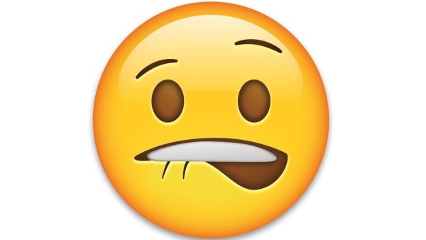 Смайлик с прикусанной губой