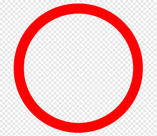 Красный круг обводка
