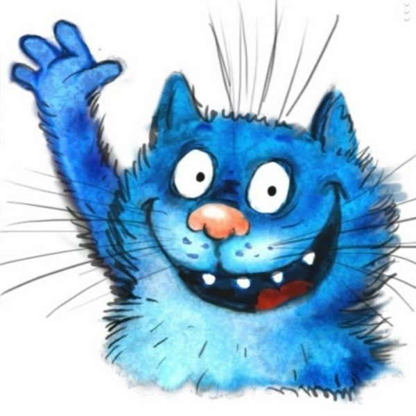 Синие коты Ирины Зенюк Стикеры