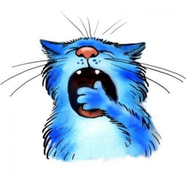 Синие коты Стикеры