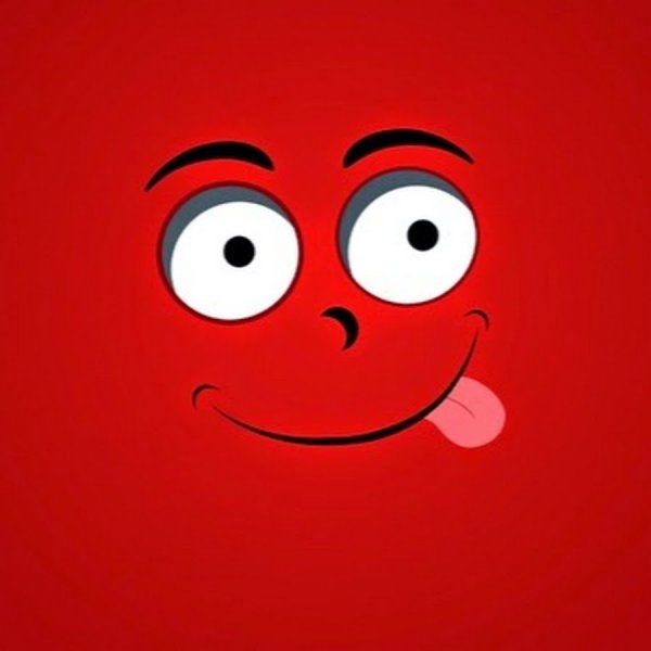 Красная аватарка