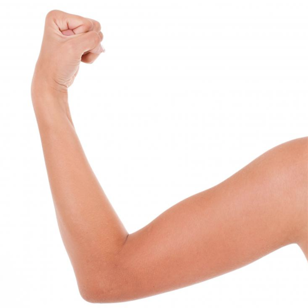 Женская рука согнутая в локте