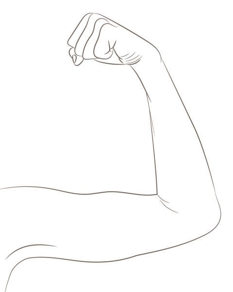 Рука согнутая в локте