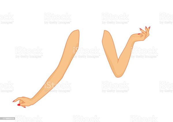 Согнутая женская рука