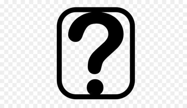 Знак вопроса квадратный