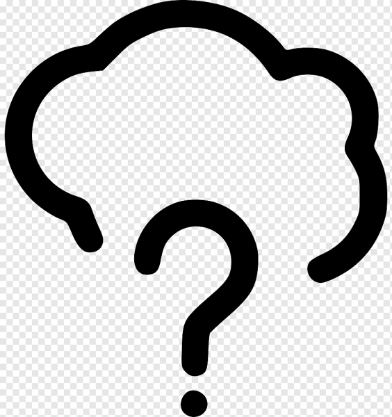 Облако с вопросом