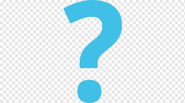 Вопросительный знак на прозрачном фоне для фотошопа