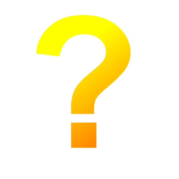 Знак вопроса желтый