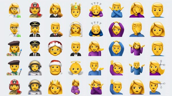 Смайлы людей в айфон