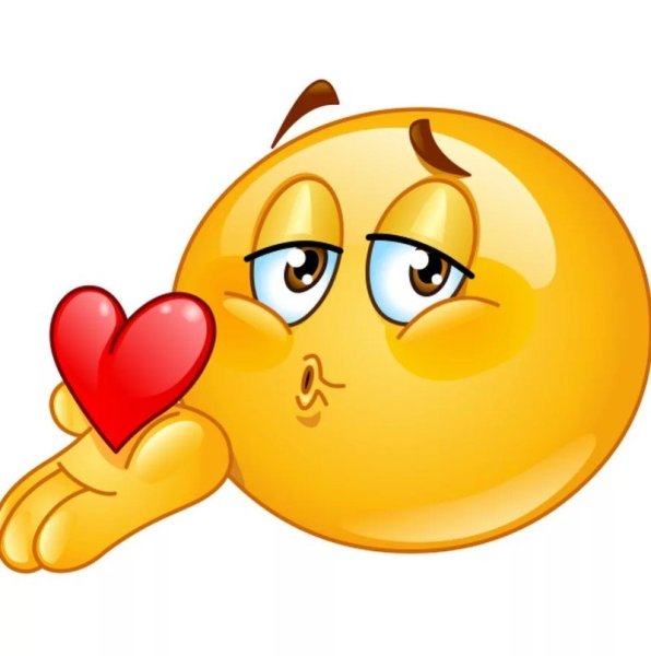 Воздушный поцелуй смайлик