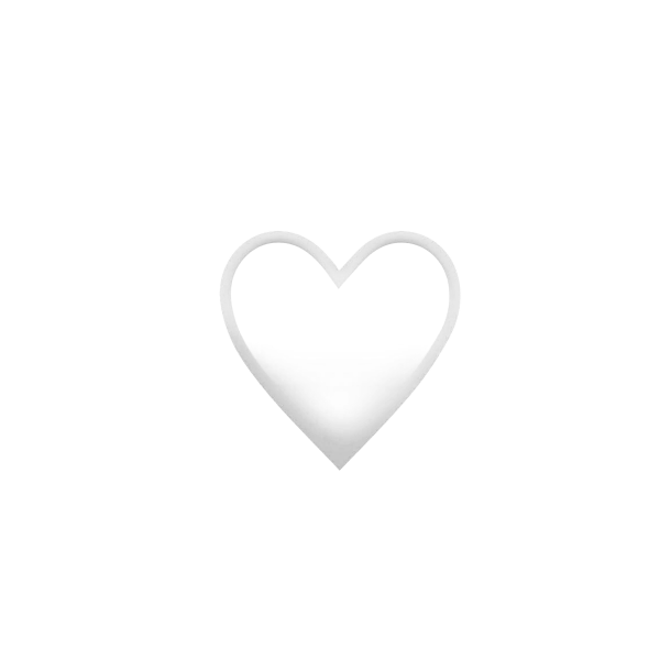 Белое сердце эмодзи