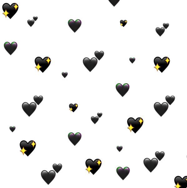 Черное сердце айфон на прозрачном фоне