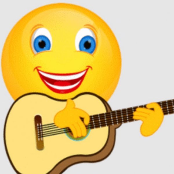 Смайлик с гитарой