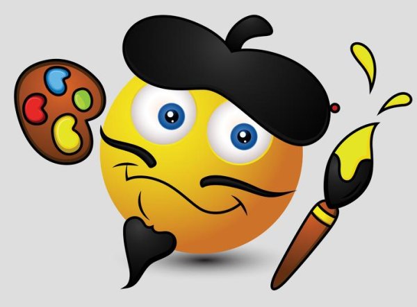 Смайлик художник