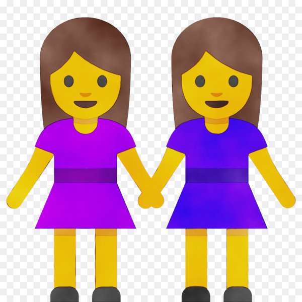 Эмодзи две девочки