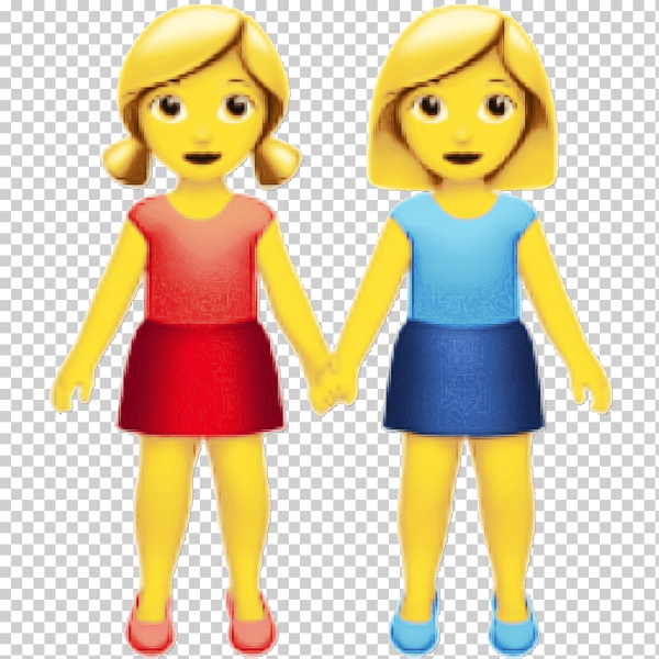 Эмодзи две девочки