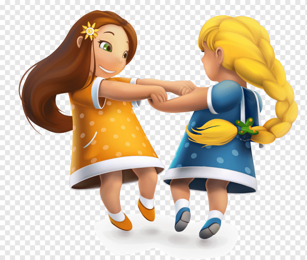 Подружки для детей на прозрачном фоне