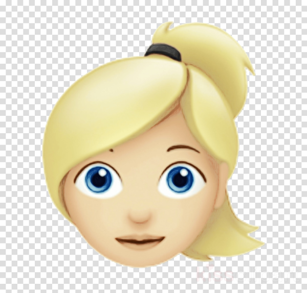 Смайлик блондинка