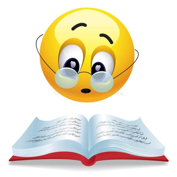 Смайлик с книжкой