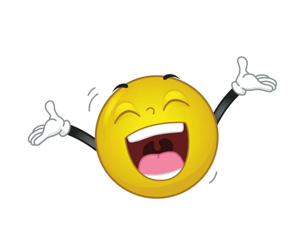 Смайлик с поднятой рукой