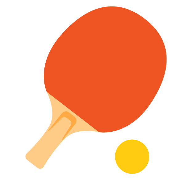 Ракетка для пинг понга вектор