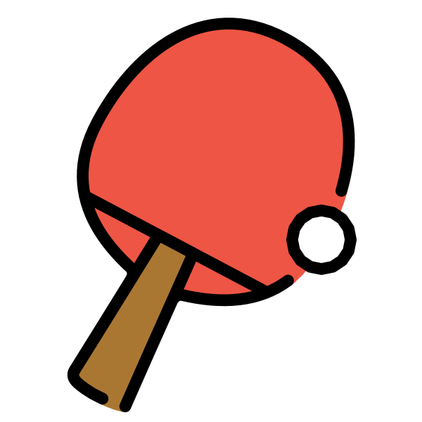 Эмодзи пинг понг