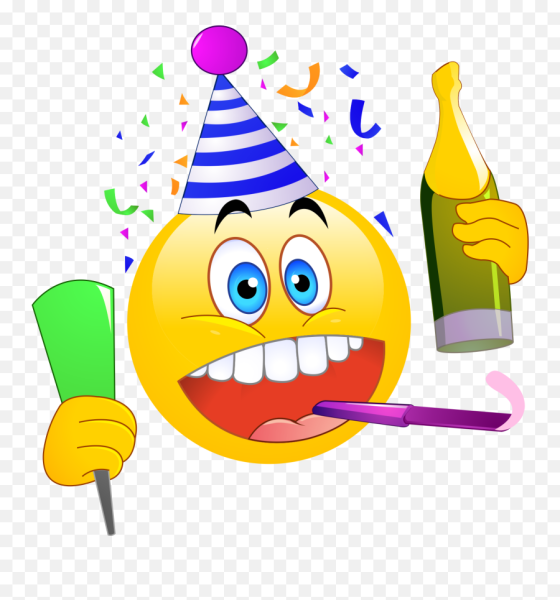 Смайлик с днем рождения