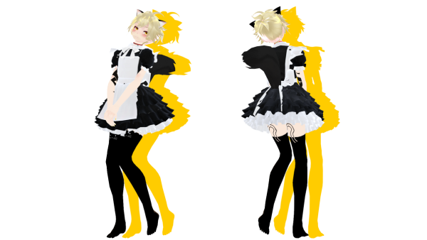 MMD одежда горничной