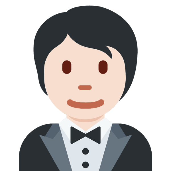 Мужчина в смокинге эмодзи