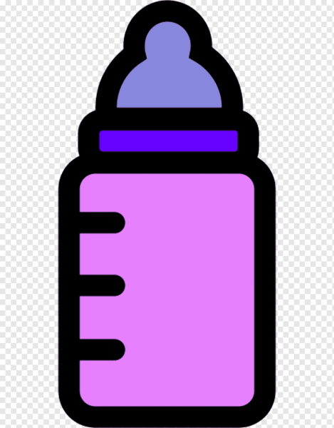 Детская бутылочка без фона