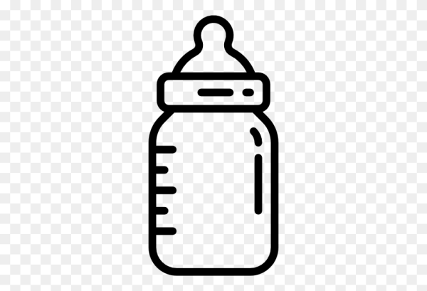 Бутылочка для новорожденных на темном фоне