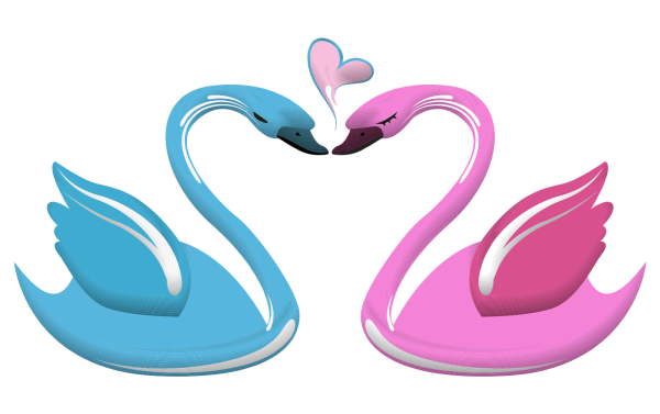 Смайлик лебедь