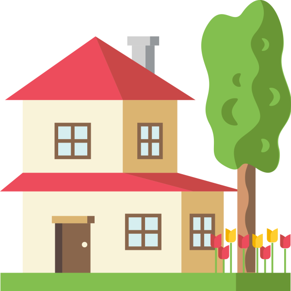 Дом на прозрачном фоне