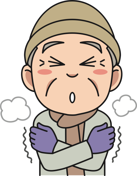 Человек дрожит