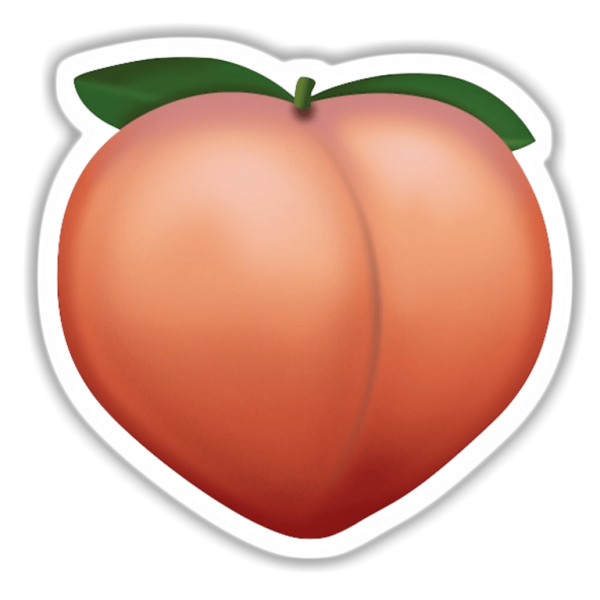 Персик стикер фрукт